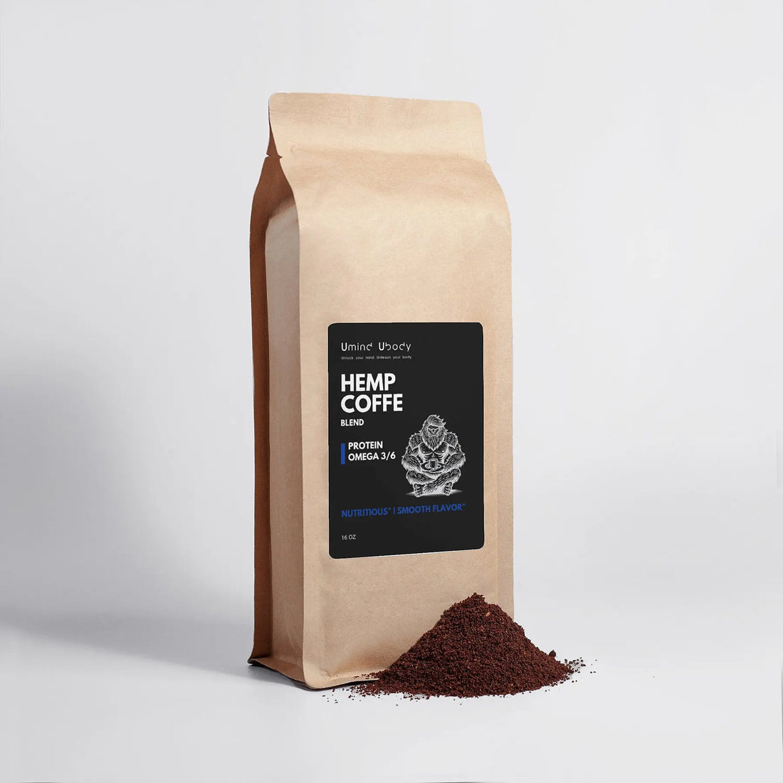 Hemp Coffee Blend - Medium Roast 16oz Umind Ubody