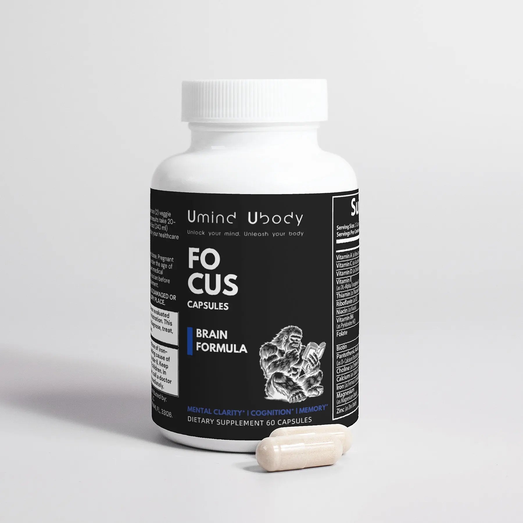 Brain & Focus Formula Umind Ubody